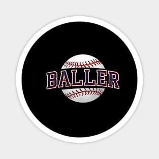 Baseball Baller Strike Out Magnet